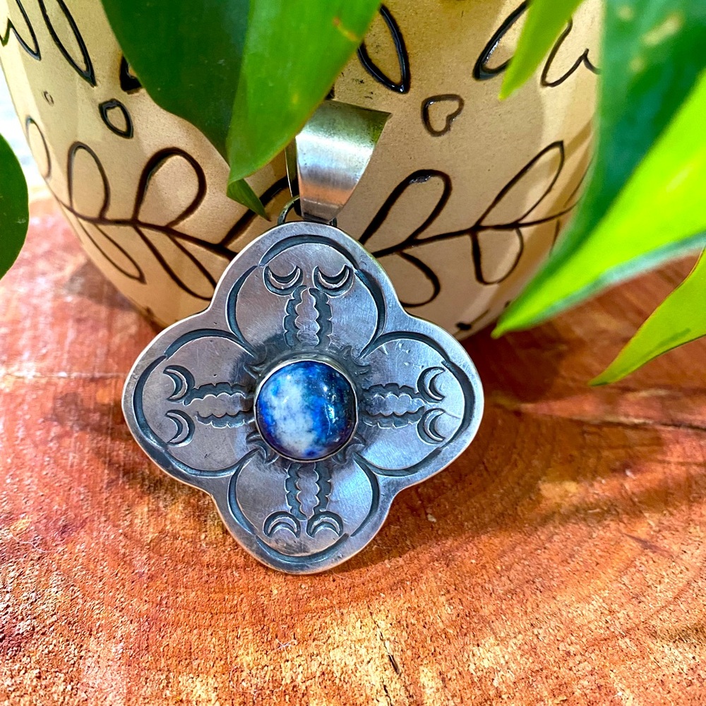 HUGE PRICE DROP! Chimney Butte Sterling and Lapis pendant